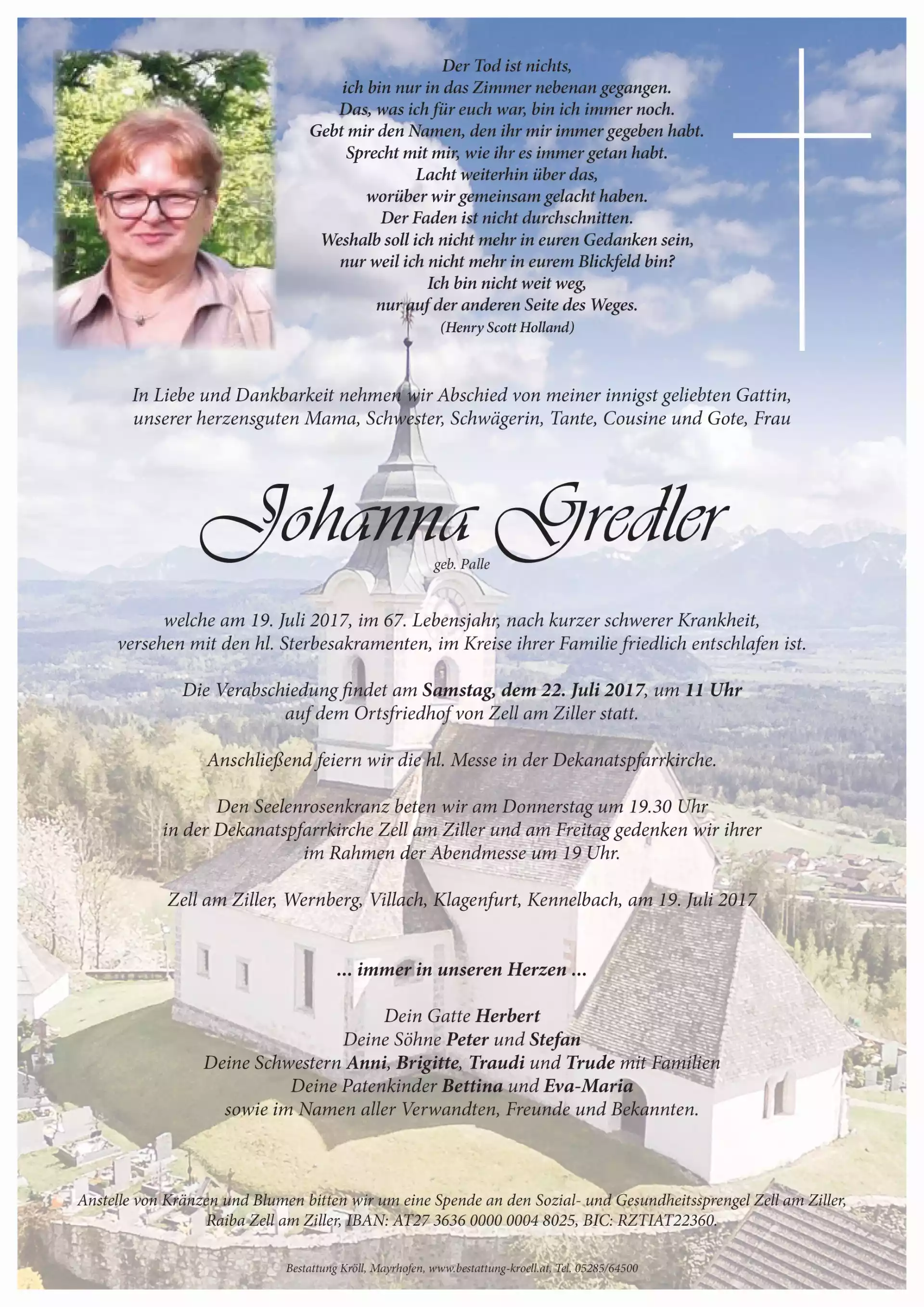 Parte von Johanna Gredler